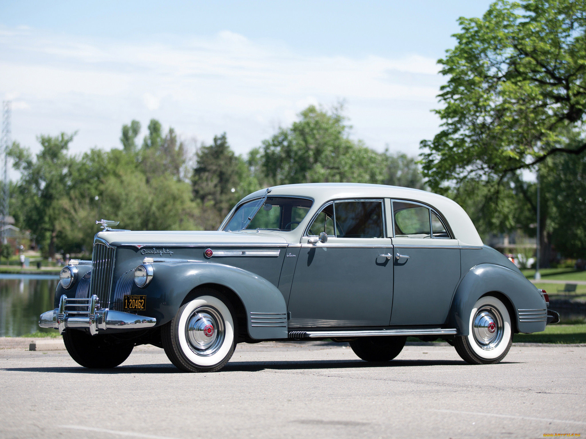 , packard, 1941, 180, custom, super, eight, sport, brougham, lebaron
